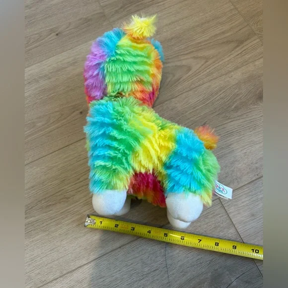 Spark Create Imagine Rainbow Llama Stuffed Cute Animal Plush Sparkle Eyes 10” - Picture 8 of 9